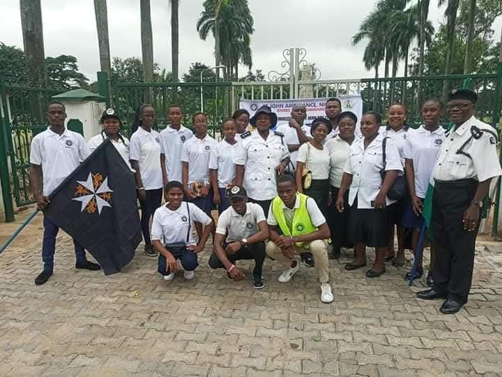 St John Ambulance Nigeria volunteers group gathering